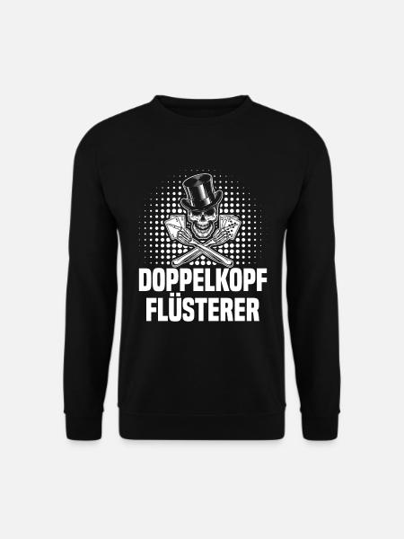 Doppelkopf Flüsterer Kartenspiel - Unisex Pullover - Schwarz