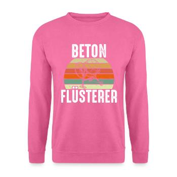 Betonbauer Beton Flüsterer Retro - Unisex Pullover - Pink - Vorne