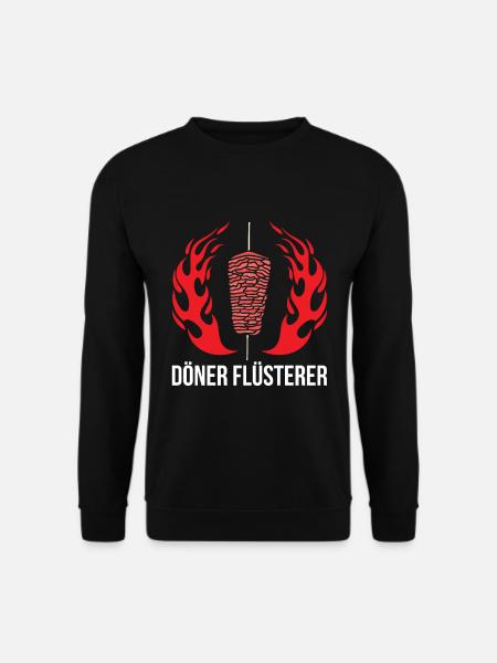 Döner Flüsterer Döner Kebab Geschenk - Unisex Pullover - Schwarz