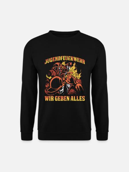 Jugendfeuerwehr Wir Geben Alles Jugendfeuerwehr Ge - Unisex Pullover - Schwarz