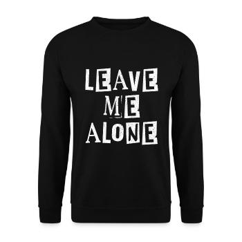 Lass mich in Ruhe - Unisex Pullover - Schwarz - Vorne - Alina (178cm) & Michal (187cm)
