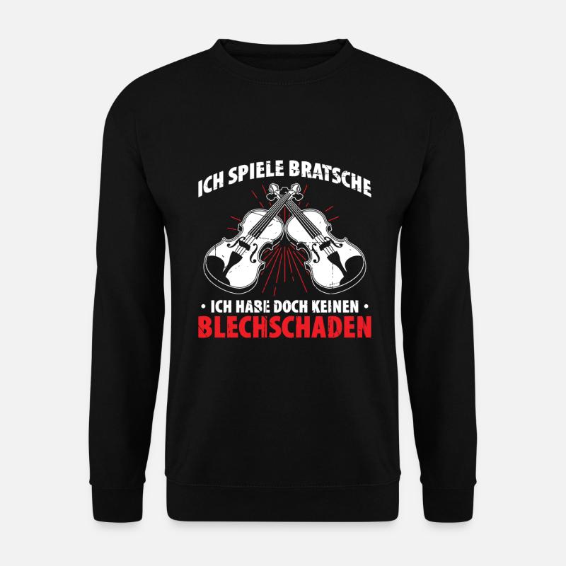 Ich Spiele Bratsche Ich Habe Doch Keinen Blechscha - Unisex Pullover - Schwarz