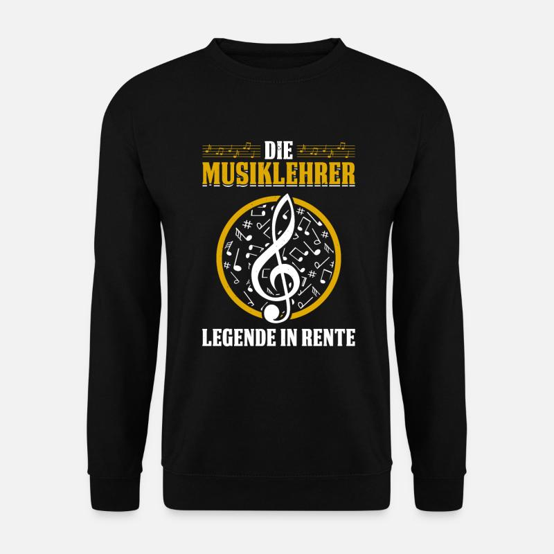 Die Musiklehrer Legende In Rente - Unisex Pullover - Schwarz