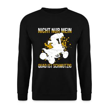 Nicht Nur Mein Quad Ist Schmutzig - Unisex Pullover - Schwarz - Vorne - Alina (178cm) & Michal (187cm)