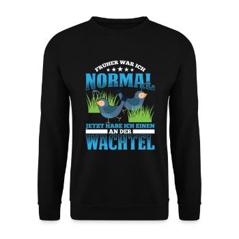 Früher War Ich Normal Jetzt Habe Ich Einen An Der - Unisex Pullover - Schwarz - Vorne - Alina (178cm) & Michal (187cm)