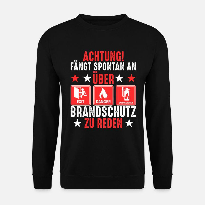 Redet Brandschutz Brandschutzbeauftragter - Unisex Pullover - Schwarz