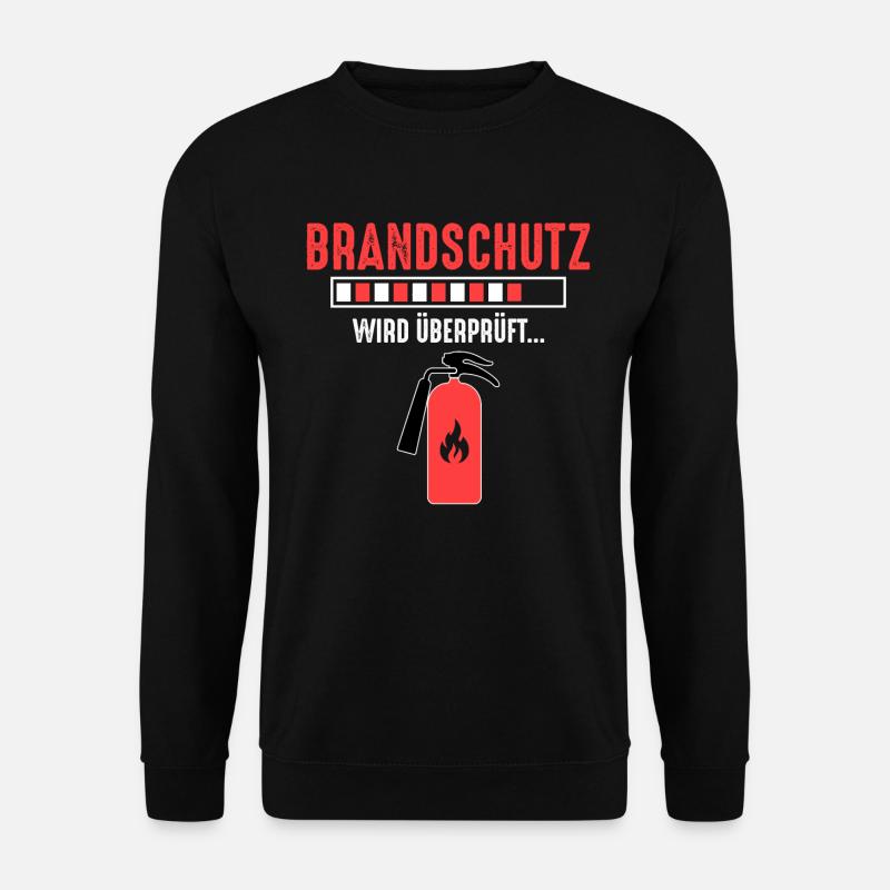 Brandschutz überprüft Brandschutzbeauftragter - Unisex Pullover - Schwarz