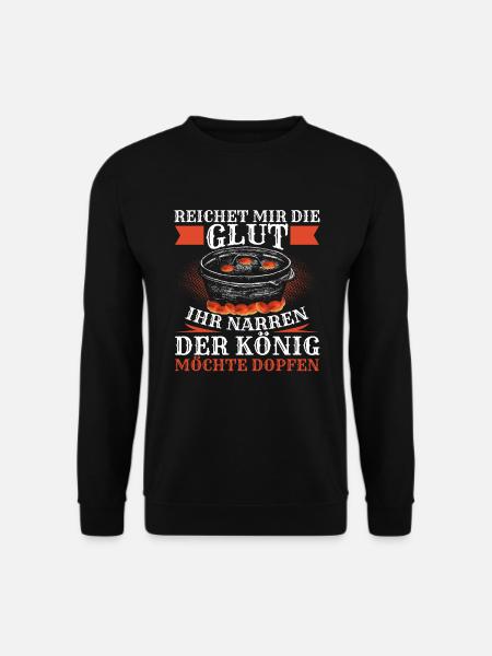 Reichet mir die Glut Dutch Oven Dopfen - Unisex Pullover - Schwarz