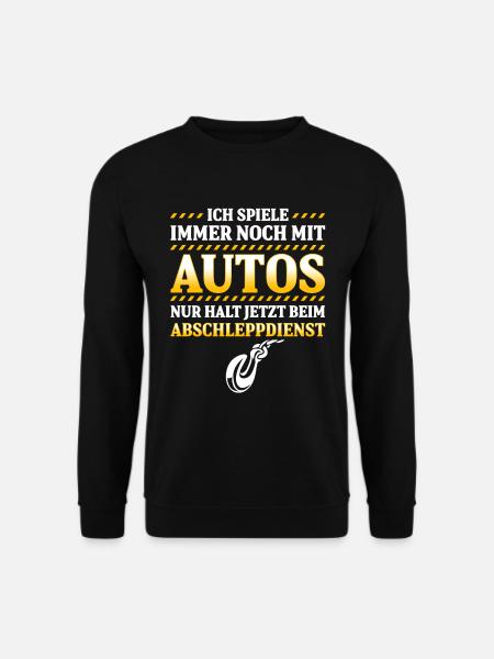 Spiele Immer Mit Autos Jetzt Beim Abschleppdienst - Unisex Pullover - Schwarz