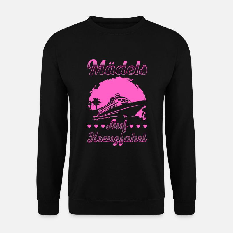 Mädels Auf Kreuzfahrt Kreuzfahrt Urlaub - Unisex Pullover - Schwarz