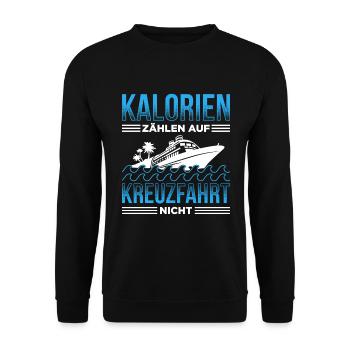 Kalorien Zählen Auf Kreuzfahrt Nicht Urlaub - Unisex Pullover - Schwarz - Vorne - Alina (178cm) & Michal (187cm)