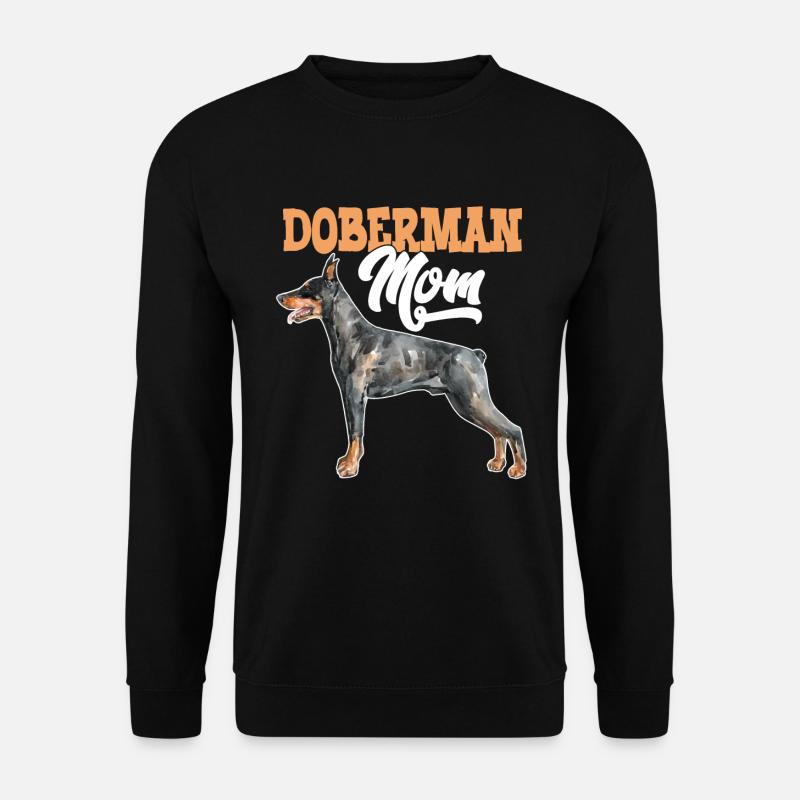 Doberman Dog Doberman Mom - Unisex Sweatshirt - black