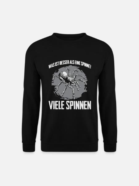 Was ist besser als eine Spinne? Viele Spinnen - Unisex Pullover - Schwarz
