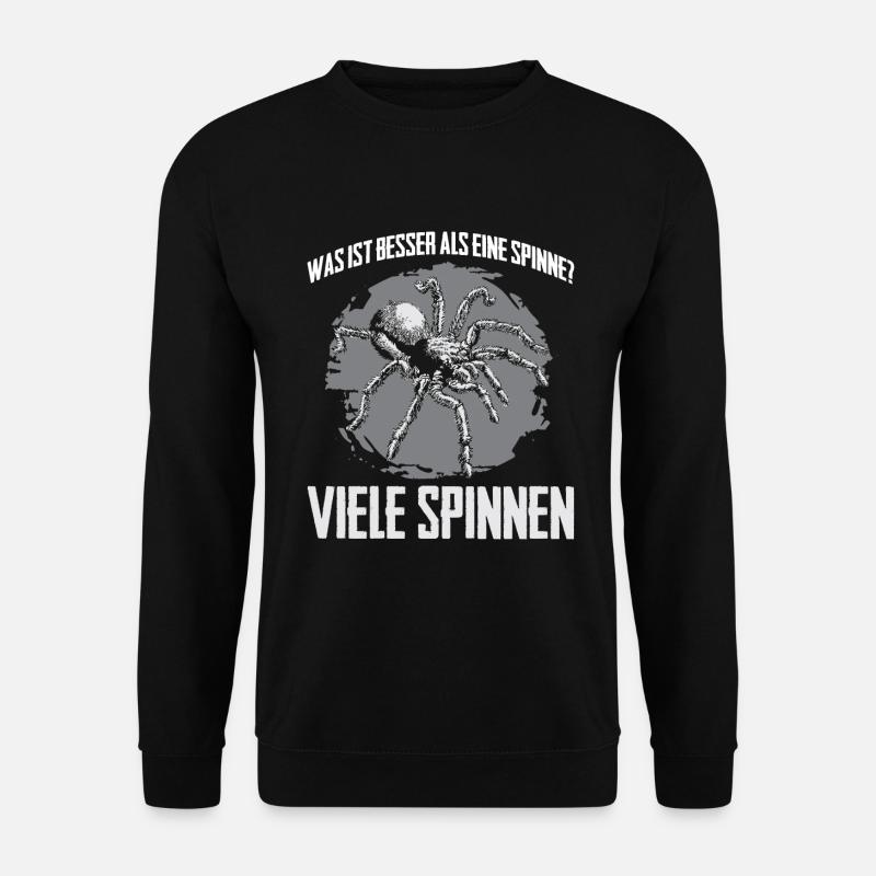 Was ist besser als eine Spinne? Viele Spinnen - Unisex Pullover - Schwarz