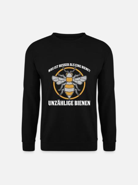 Was ist besser als eine Biene? Unzählige Bienen - Unisex Pullover - Schwarz