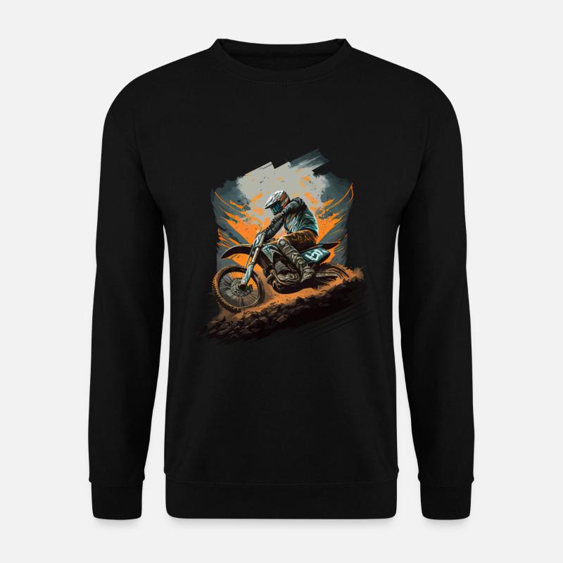 Dirt Biking Dirt Bike Fahrer - Unisex Pullover - Schwarz