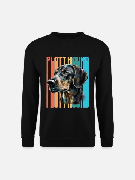 Plott Hound Retro Vintage - Unisex Pullover - Schwarz