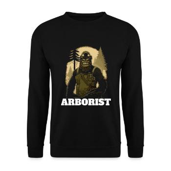 Arboriculteur - Sweat-shirt Unisexe - noir - Devant - Alina (178cm) & Michal (187cm)