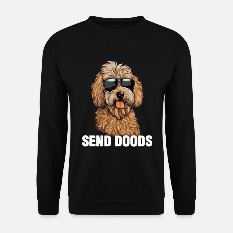 Goldendoodle Send Doods - Unisex Sweatshirt - black