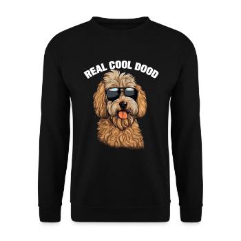 Goldendoodle Echt Cool Dood - Unisex Pullover - Schwarz - Vorne - Alina (178cm) & Michal (187cm)
