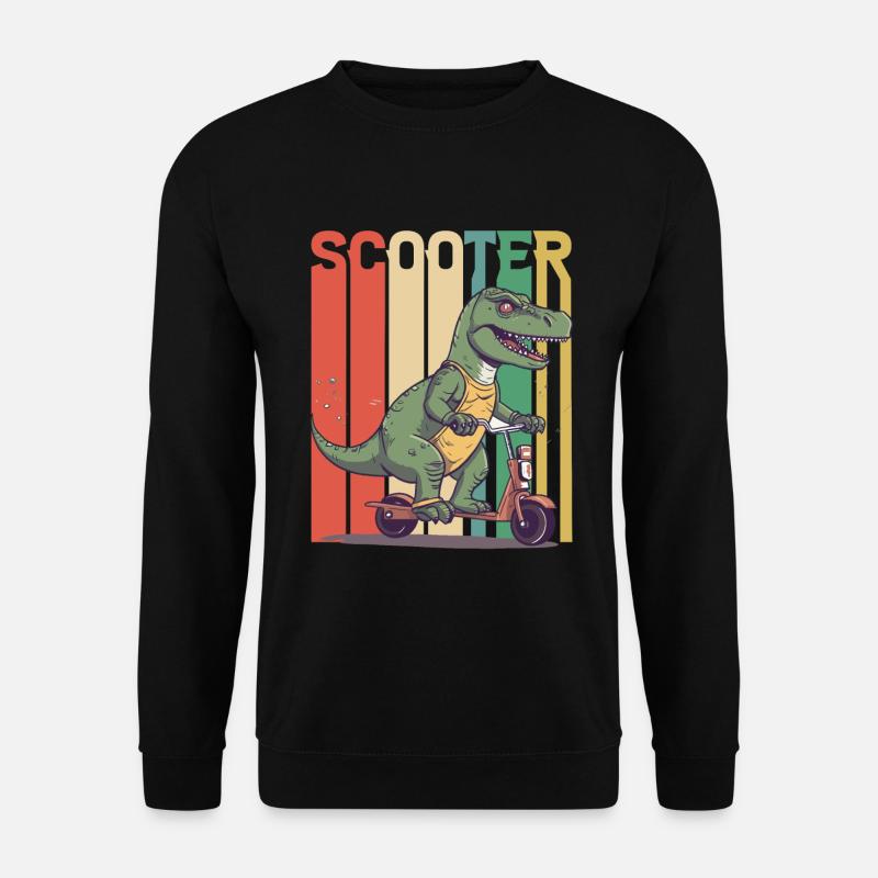 Scootering T Rex - Sweat-shirt Unisexe - noir