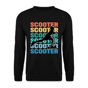 Scooter Bunt - Unisex Pullover - Schwarz - Vorne - Alina (178cm) & Michal (187cm)