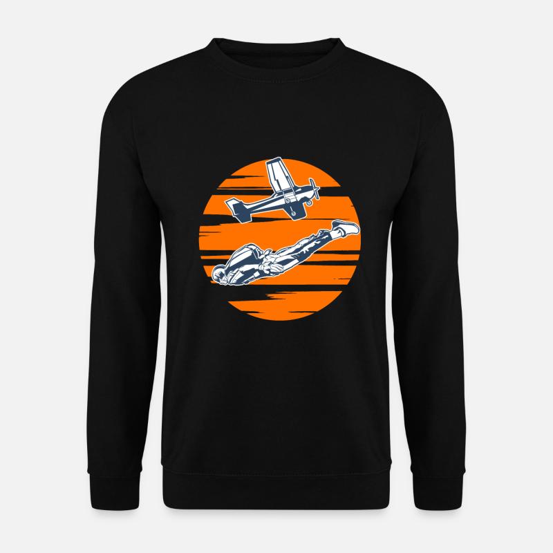 Parachutisme parachutiste Coucher de soleil - Sweat-shirt Unisexe - noir