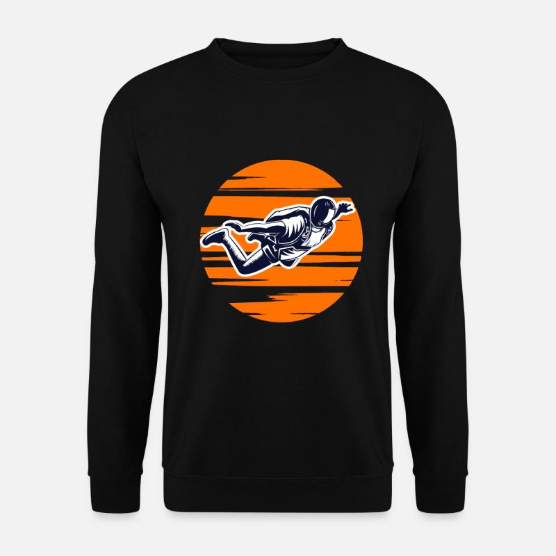 Skydiving Skydiver Sunset - Unisex Sweatshirt - black