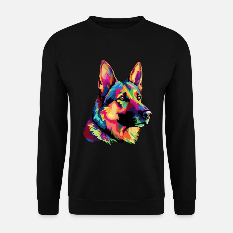 Deutscher Schäferhund Bunt - Unisex Pullover - Schwarz
