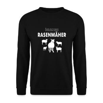 Landwirtschaft Schäfer Schaf - Unisex Pullover - Schwarz - Vorne - Alina (178cm) & Michal (187cm)
