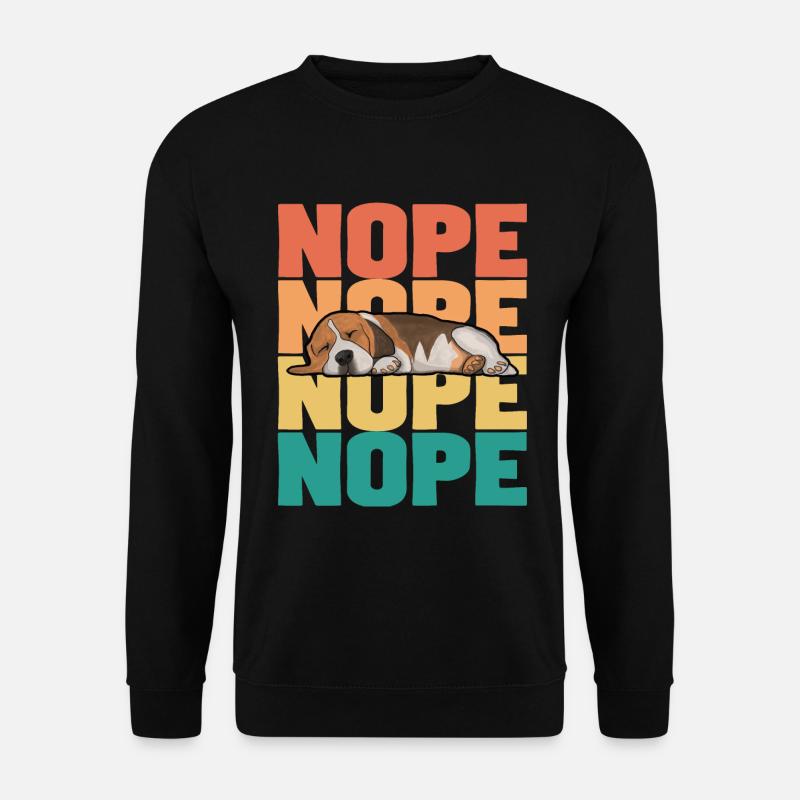 Beagle Dog Nope - Sweat-shirt Unisexe - noir