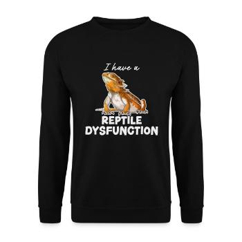 Bearded Dragon I Have A Reptile Dysfunction - Unisex Sweatshirt - black - Front - Alina (178cm) & Michal (187cm)