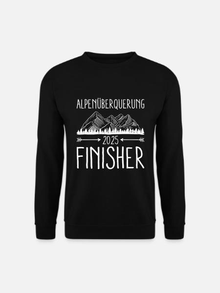 Alpenüberquerung Für Alpenüberquerer Wanderin Wand - Unisex Pullover - Schwarz