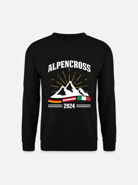 Alpenüberquerung Für Alpenüberquerer Wanderin Wand - Unisex Pullover - Schwarz