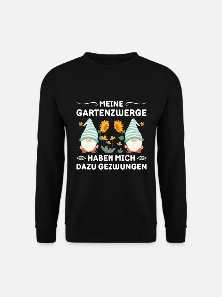 Gartenzwerg Für Gartenzwerg Liebhaber Gärtner Lust - Unisex Pullover - Schwarz