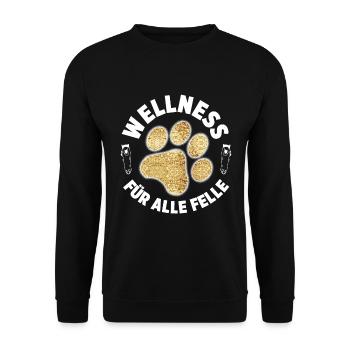 Hundepflege für Hundefriseurin Hundefriseur Groome - Unisex Pullover - Schwarz - Vorne - Alina (178cm) & Michal (187cm)