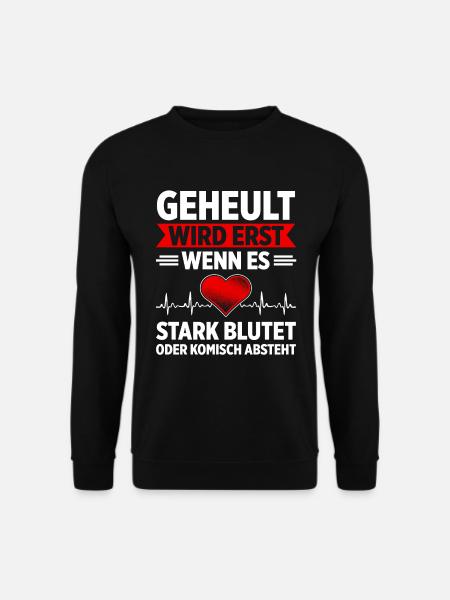 Erste Hilfe Für Ersthelfer Rettungssanitäter Sanit - Unisex Pullover - Schwarz