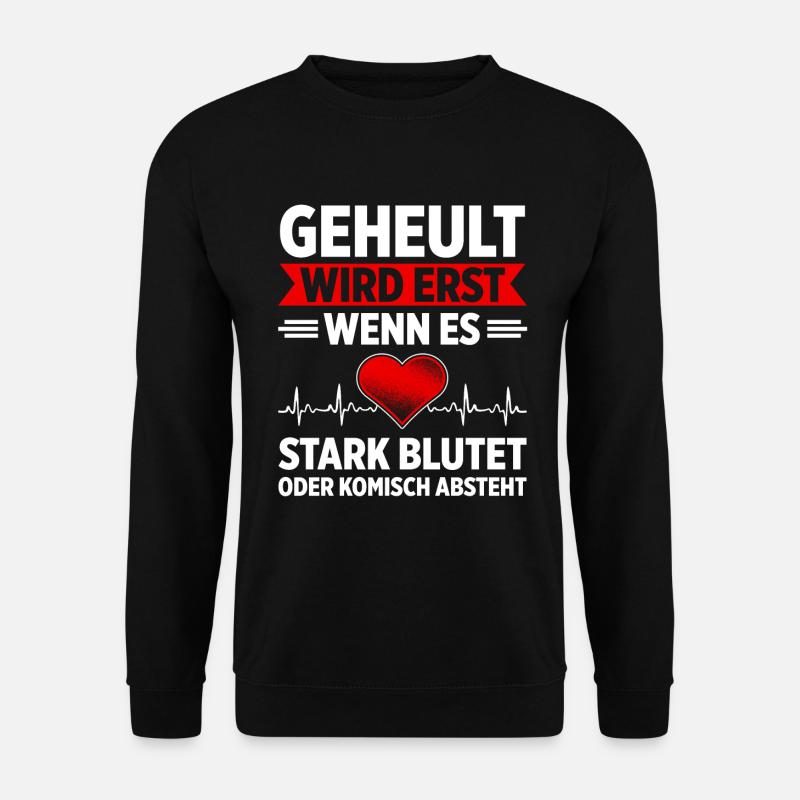 Erste Hilfe Für Ersthelfer Rettungssanitäter Sanit - Unisex Pullover - Schwarz