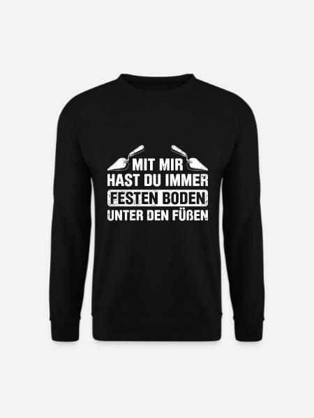 Estrich Legen Für Estrichleger Estrichbauer Handwe - Unisex Pullover - Schwarz