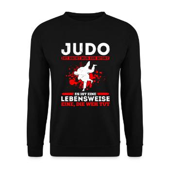 Judo Für Judoka Judo Kämpfer Judo Trainer Judo - Unisex Pullover - Schwarz - Vorne - Alina (178cm) & Michal (187cm)