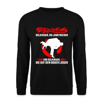 Judo Für Judoka Judo Kämpfer Judo Trainer Judo - Unisex Pullover - Schwarz - Vorne - Alina (178cm) & Michal (187cm)