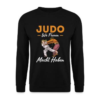 Judo Für Judoka Judo Kämpfer Judo Trainer Judo - Unisex Pullover - Schwarz - Vorne - Alina (178cm) & Michal (187cm)