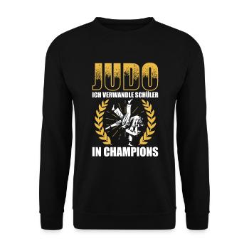 Judo Für Judoka Judo Kämpfer Judo Trainer Judo - Unisex Pullover - Schwarz - Vorne - Alina (178cm) & Michal (187cm)