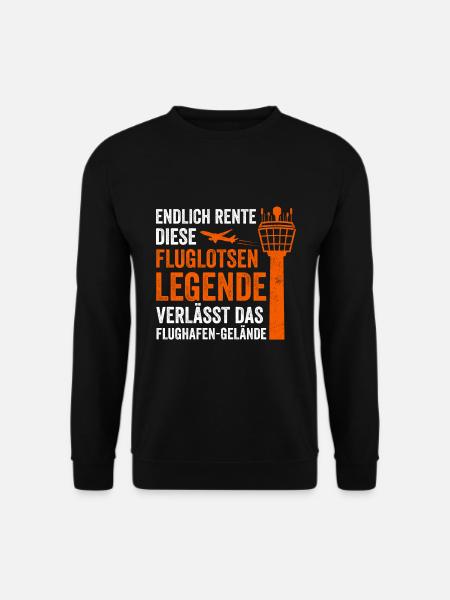 Luftraumkontrolle Für Fluglotsen Flugkontrolleur R - Unisex Pullover - Schwarz