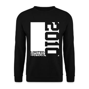 16. GEBURTSTAG LIMITED EDITION 2010 - Unisex Pullover - Schwarz - Vorne - Alina (178cm) & Michal (187cm)