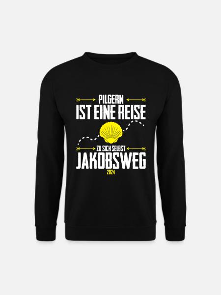 Jakobsweg Für Pilger Wanderer Pilgerweg Camino de - Unisex Pullover - Schwarz