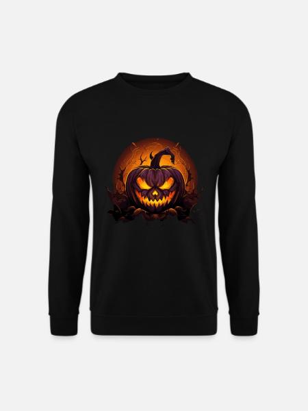 Halloween Spooky Jack O Lantern - Sweat-shirt Unisexe - noir