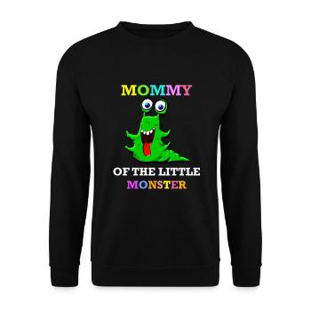 Mother Mom Mommy of Birthday Boy Girl Monster - Unisex Sweatshirt - black - Front - Alina (178cm) & Michal (187cm)