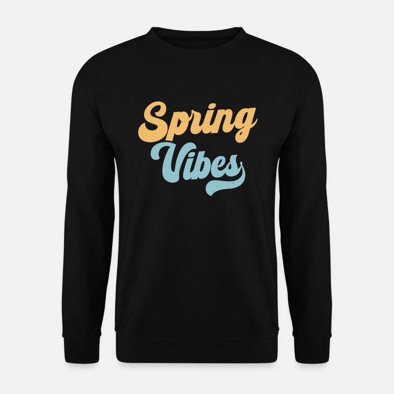 Vibrations printanières - Sweat-shirt Unisexe - noir