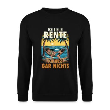 Je suis retraité Retraité Retraité - Sweat-shirt Unisexe - noir - Devant - Alina (178cm) & Michal (187cm)